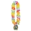 36" Mahalo Floral Leis w/ a Custom Printed/Shaped PVC Medallion, Price/piece