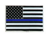 Blank Stock Police Law Enforcement Support USA Flag Pin