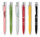 Custom The Metal Collection Retractable Aluminum Ballpoint Pen w/ Silver Chrome