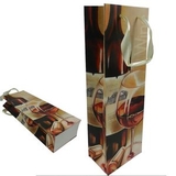 Custom Gift Paper Bag for Wine Bottles, 4