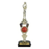 Custom Trophy w/Basketball Spinner & Figure (12 1/2