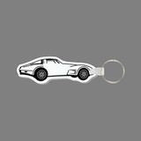 Custom Key Ring & Punch Tag - Corvette Car (Side)