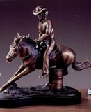 Custom Lady On Horse Trophy (12
