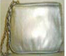 Custom Faux Leather Clutch Handbag, 7" L x 3 3/4" H