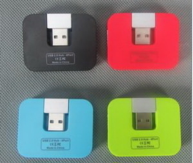 Custom USB 2.0 4-Port USB Hub, 2" L x 1 1/2" W