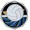 Custom 2" Decagon Color Medal Volleyball, Price/piece