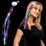 Blank Rainbow LED Ribbon Fascinator Diva Hair Clip, 15