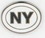 Custom New York State Abbreviation Stock Cast Pin, Price/piece