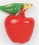 Custom Large Red Apple w/ Leaf Stock Cast Pin, Price/piece