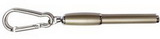 Custom Mini Satin Nickel Pen with Carabiner Clip