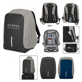 Custom Anti-Theft Backpack, 12 3/4" W x 17 3/4" H x 6 1/2" D