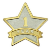 Blank Year Of Service Star Pin - 1 Year, 7/8