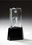 Custom Swing in Motion Optic Crystal 3D Tower Award- 8 1/2" h, Price/piece