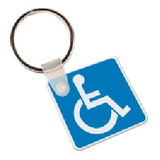 Custom Handicap Sign Symbol Key Tag