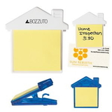 Custom House Clip With Sticky Notes, 3