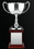 Custom Swatkins Endurance Cup Award w/ Extra Wide Mouth/ Walnut Base (10.5"), Price/piece