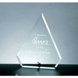 Custom Large Beveled Arrow Jade Glass Award w/ Aluminum Pole (8