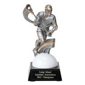 Custom 7 1/4" Lacrosse Trophy w/Lacrosse Figure