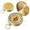 Custom Brass Pocket Compass, 1.97" Diameter x 0.55" Thick, Price/piece