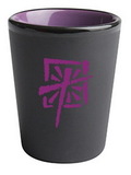 Custom 1.5 Oz. Hilo Shot Glass (Matte Black/Purple)