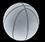 Custom Crystal Ball Paperweight (Basketball), 2 1/4" Diameter, Price/piece