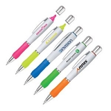 Custom 2- In- 1 Twist Action Highlighter And Ball Point Pen