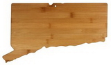 Custom Connecticut State Cutting And Serving Board, 16 1/2