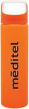 Custom 18 Oz. Orange H2Go Inspire Single Wall Glass Beverage Vessel, 2 3/4