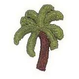 Custom Floral Embroidered Applique - Large Palm Tree