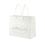 Custom White Gloss Laminated Eurotote Bag (9"x3.5"x7"), Price/piece