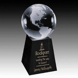 Custom Globe on Tall Marble Base Award (4