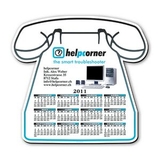 Telephone Shape Hard Top Custom Printed Calendar Mouse Pad 1/8