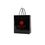 Custom Black Gloss Laminated Eurotote Bag (6"x3.5"x6.5"), Price/piece