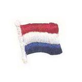Custom International Collection Embroidered Applique - Flag of Luxembourg