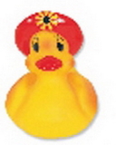 Custom Temperature Bonnet Rubber Duck, 3 3/4