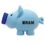 Custom Jumbo Blue Piggy Bank, Price/piece