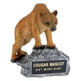 Custom Cougar School Mascot w/ Plate