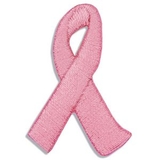 Custom Breast Cancer Pink - Embroidered Applique (1
