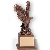 Custom Electroplated Bronze Eagle Trophy (12