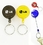 Round Retractable Key Holder with Metal Clip, Price/piece