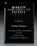 Custom Black Pearl Colored Glass Award (5