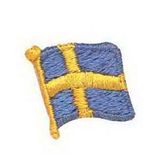 Custom International Collection Embroidered Applique - Flag of Sweden