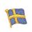 Custom International Collection Embroidered Applique - Flag of Sweden, Price/piece