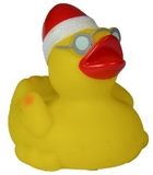 Custom Santa Rubber Duck, 3 1/2