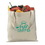Custom Canvas Tote Bag -- Natural Color, 15" W x 16" H, Price/piece