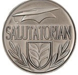 Custom 500 Series Stock Medal (Salutatorian) Gold, Silver, Bronze