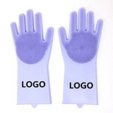 Custom Silicone Cleaning Brush Scrubber Gloves, 14