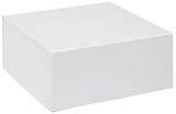 Custom White Magnetic Closure Gift Box - 10x10x4.5, 10