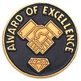 Blank Epoxy Enameled Scholastic Award Pin (Award of Excellence), 7/8