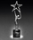 Custom Argent Star Cast Aluminum Award, 3" W X 14" H X 3" D, Price/piece
